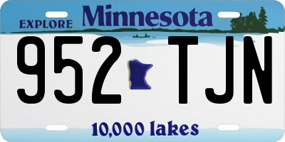 MN license plate 952TJN