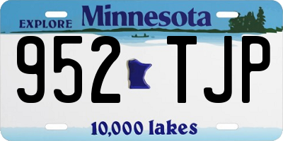 MN license plate 952TJP