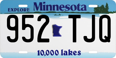 MN license plate 952TJQ