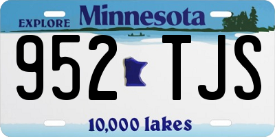 MN license plate 952TJS