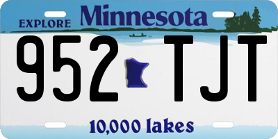 MN license plate 952TJT