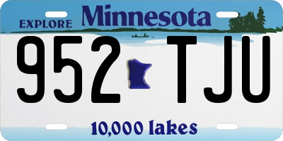 MN license plate 952TJU
