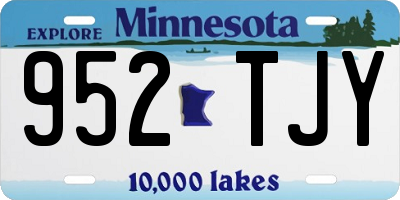 MN license plate 952TJY