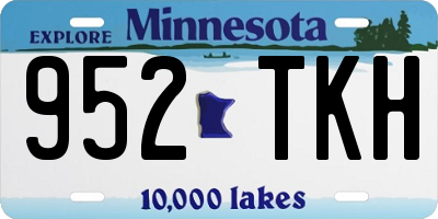 MN license plate 952TKH
