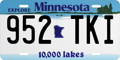 MN license plate 952TKI