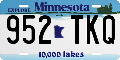 MN license plate 952TKQ