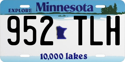 MN license plate 952TLH