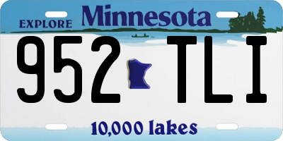 MN license plate 952TLI