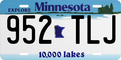MN license plate 952TLJ