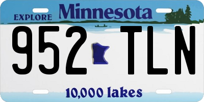 MN license plate 952TLN