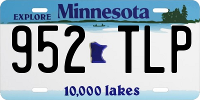 MN license plate 952TLP
