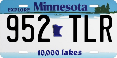 MN license plate 952TLR