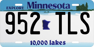 MN license plate 952TLS
