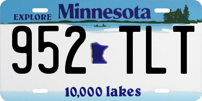 MN license plate 952TLT