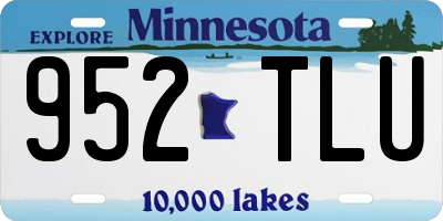 MN license plate 952TLU