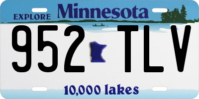 MN license plate 952TLV