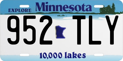 MN license plate 952TLY