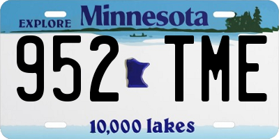 MN license plate 952TME