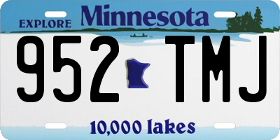 MN license plate 952TMJ