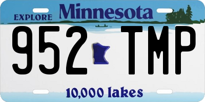 MN license plate 952TMP