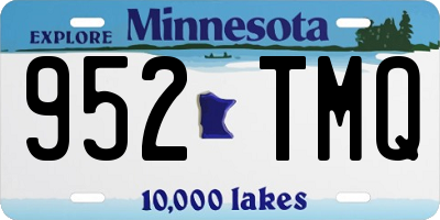 MN license plate 952TMQ