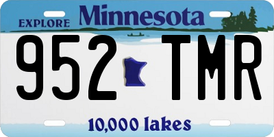 MN license plate 952TMR