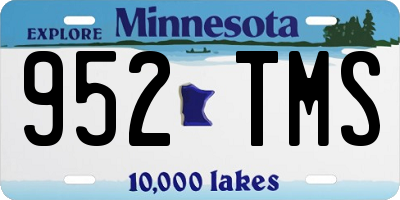 MN license plate 952TMS