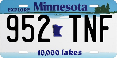 MN license plate 952TNF