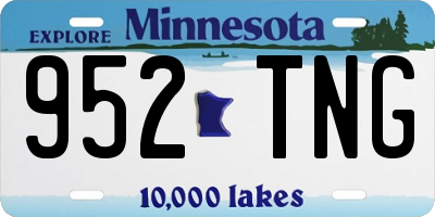MN license plate 952TNG