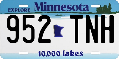 MN license plate 952TNH