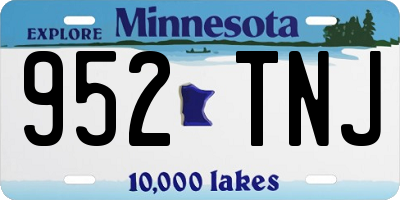 MN license plate 952TNJ