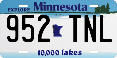 MN license plate 952TNL