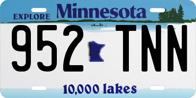 MN license plate 952TNN