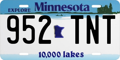 MN license plate 952TNT
