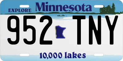 MN license plate 952TNY
