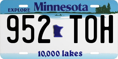 MN license plate 952TOH