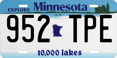 MN license plate 952TPE