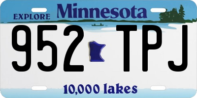 MN license plate 952TPJ