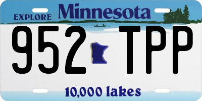 MN license plate 952TPP