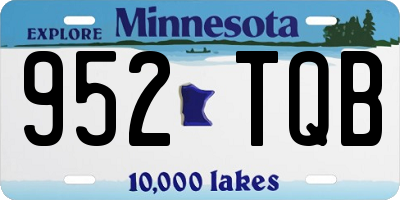 MN license plate 952TQB