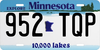 MN license plate 952TQP