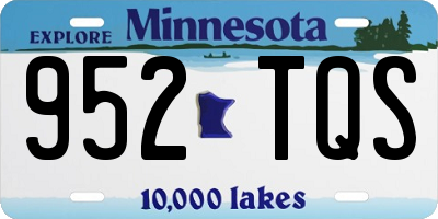 MN license plate 952TQS