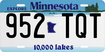 MN license plate 952TQT
