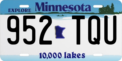 MN license plate 952TQU