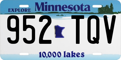 MN license plate 952TQV