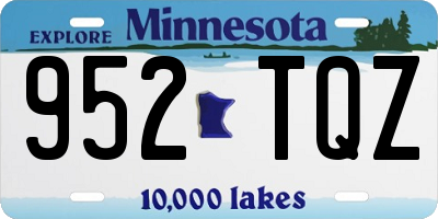 MN license plate 952TQZ