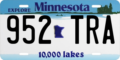 MN license plate 952TRA