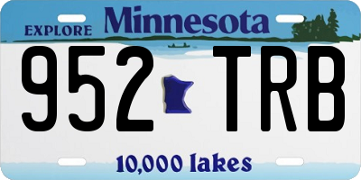 MN license plate 952TRB