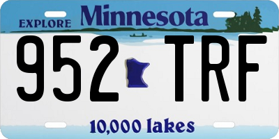 MN license plate 952TRF