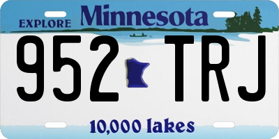 MN license plate 952TRJ